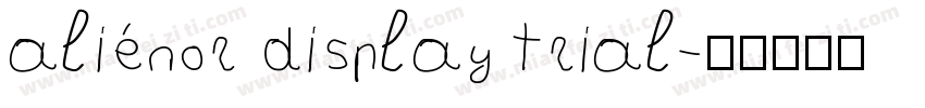 aliénor display trial字体转换